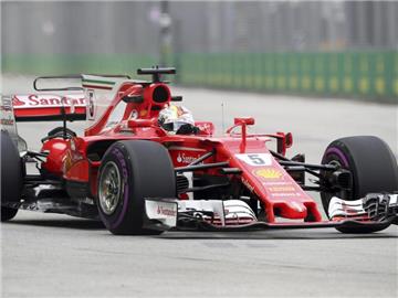 Sebastian Vettel fuhr die zweitschnellste Zeit. Foto: Yong Teck Lim