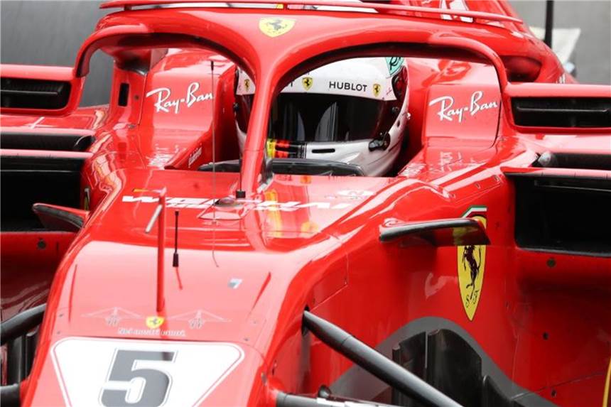 Vettel im ersten Singapur-Training Dritter Sebastian Vettel fuhr im ersten Singapur-Training die drittschnellste Zeit. Foto: Benoit Doppagne