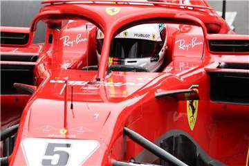 Sebastian Vettel fuhr im ersten Singapur-Training die drittschnellste Zeit. Foto: Benoit Doppagne