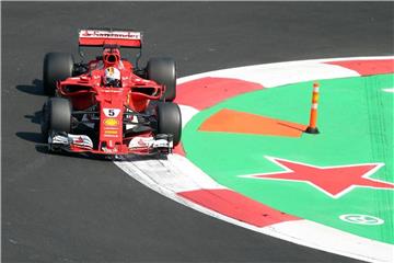 Sebastian Vettel startet von der Pole Position in das Formel-1-Rennen in Mexiko-City. Foto: Jorge Arciga