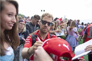 Sebastian Vettel verwies Lewis Hamilton im Abschlusstraining auf den zweiten Platz. Foto: Erwin Scheriau/APA