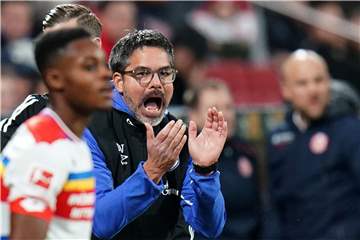 Seine Anfeuerungen halfen nicht: Schalke-Trainer David Wagner.