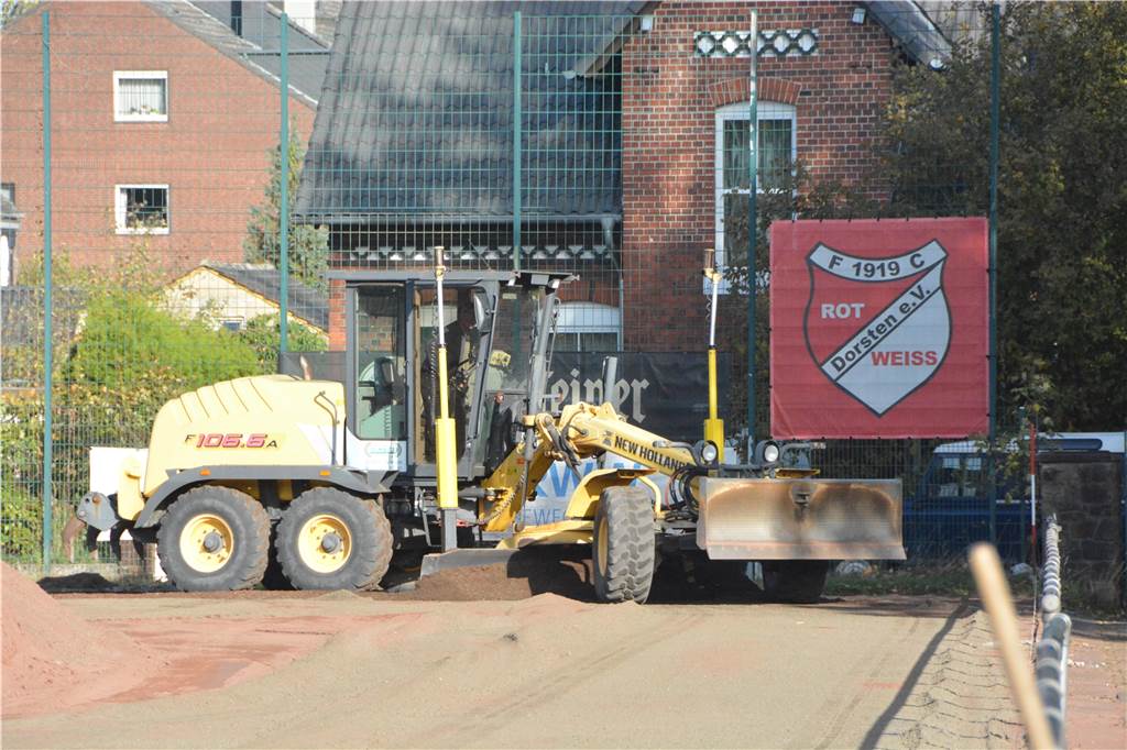 Kunstrasenbau beim FC RW Dorsten