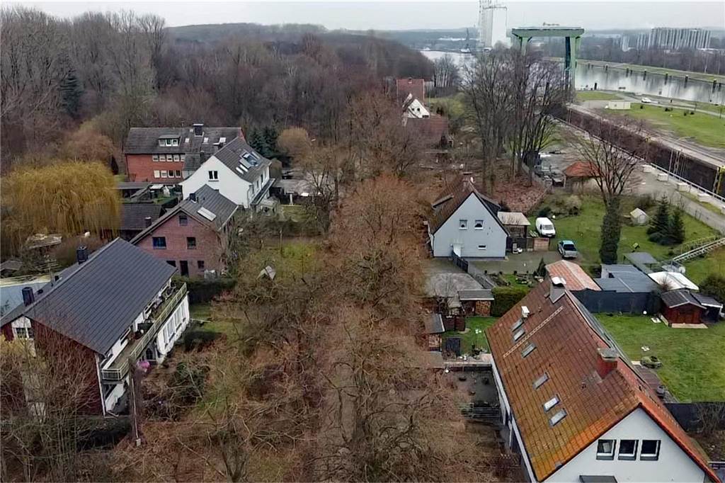 Überfall-Opfer: „Als Taxifahrer die merkwürdigsten Menschen im Auto“ Hammer Weg in Dorsten aus der Luft