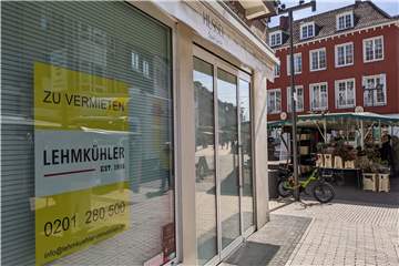 Geschäft am Marktplatz von Dorsten.
