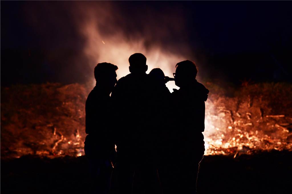 Seit über 40 Jahren organisieren die Pfadfinder das Osterfeuer in Nordkirchen.