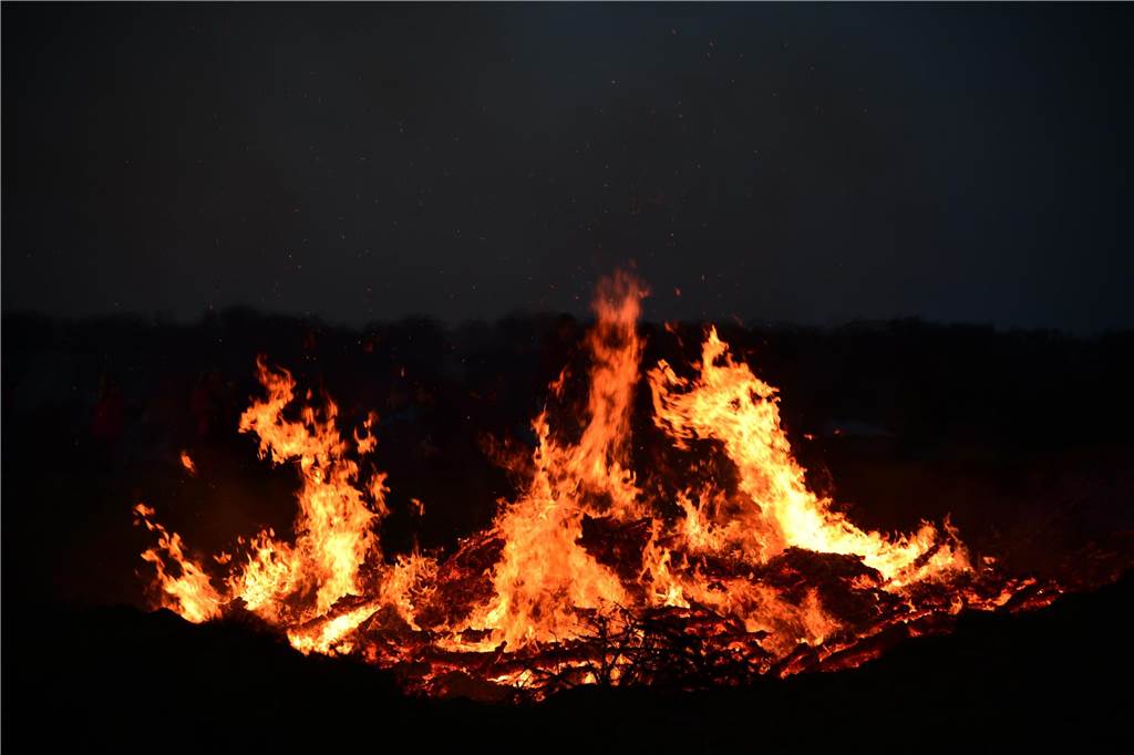 Seit über 40 Jahren organisieren die Pfadfinder das Osterfeuer in Nordkirchen.