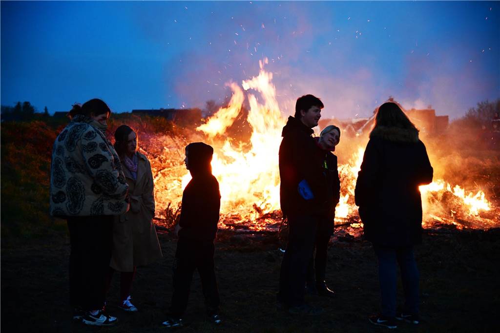 Seit über 40 Jahren organisieren die Pfadfinder das Osterfeuer in Nordkirchen.
