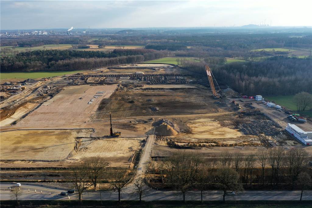 Anwohner erschüttert: Lärm von Levi‘s-Baustelle bis Barkenberg zu hören Große Heide Baustelle Levi's