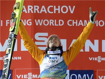 Severin Freund genießt den WM-Triumph. Foto: Filip Singer