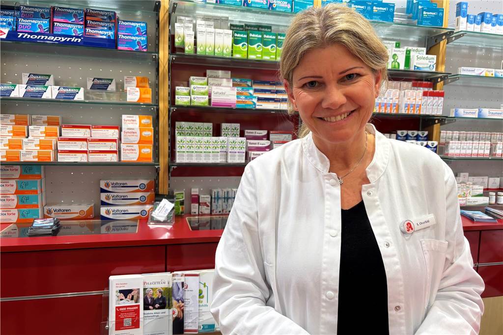 Atemwegserkrankungen machen sich in Werne breit: „Es ist schon heftig“ Sibylle Overfeld, Pharmazeutisch-Technische Assistentin in der Christophorus Apotheke in Werne