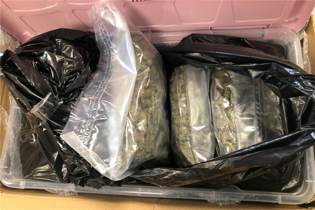 Zoll findet Drogen im Wert von über 100.000 Euro: Ware war in Konservendosen versteckt Marihuana in Tütchen in einer Kiste.