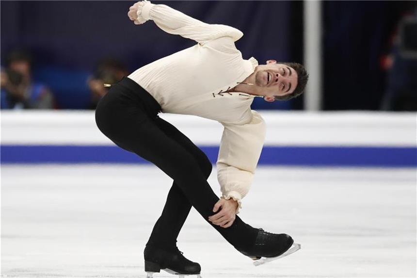 Fentz verpatzt Kür - Sechster Titel für Fernandez Sicherte sich in Moskau zum sechsten Mal den EM-Titel im Eiskunstlauf: Javier Fernandez. Foto: Pavel Golovkin