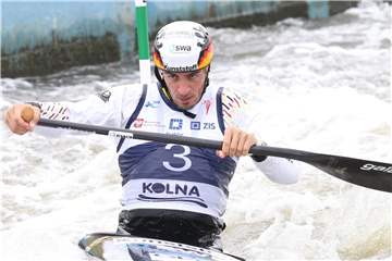 Sideris Tasiadis hat den Weltcup der Slalom-Kanuten gewonnen. Foto: Damian Klamka/ZUMA Wire