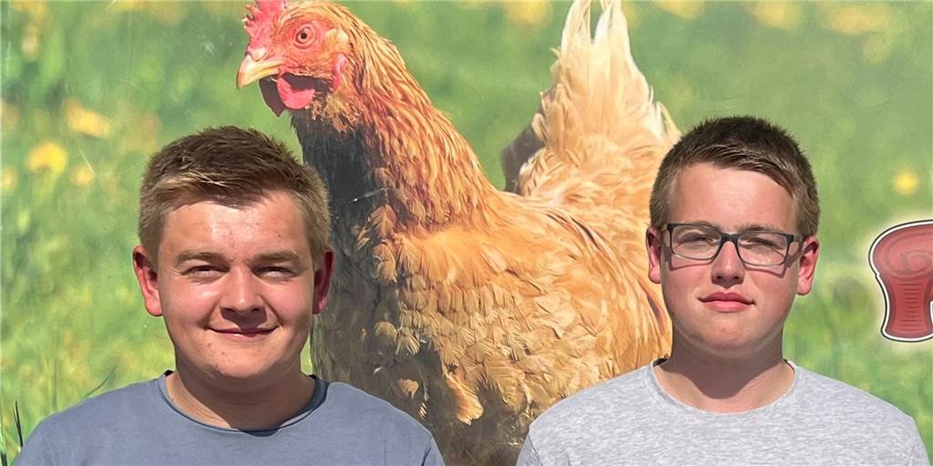 Nicht nur an das Huhn denken: Familie Lansing setzt sich für Aufzucht der Bruderhähne ein Sie wollen wissen, was mit den Brüdern ihrer Hühner passiert: Jannik und Niklas Lansing von Lansings Wiesenei.