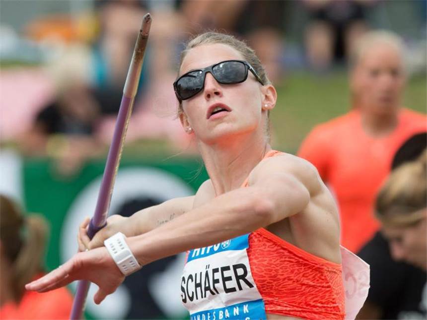Siebenkämpferin Schäfer nach Platz zwei in Götzis: Viele Tränen Siebnkämpferin Carolin Schäfer belegte in Götzis Platz zwei. Foto: Dietmar Stiplovsek