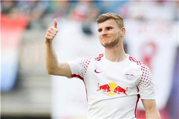 Sieht seine Zukunft in Leipzig: Nationalspieler Timo Werner. Foto: Jan Woitas