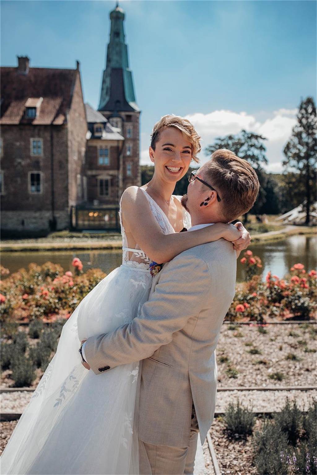 Schlossvermählte 2022: „Unser Hochzeitstag am Schloss war wunderschön“ Silke und Christoph Tenbensel belegten den ersten Platz.