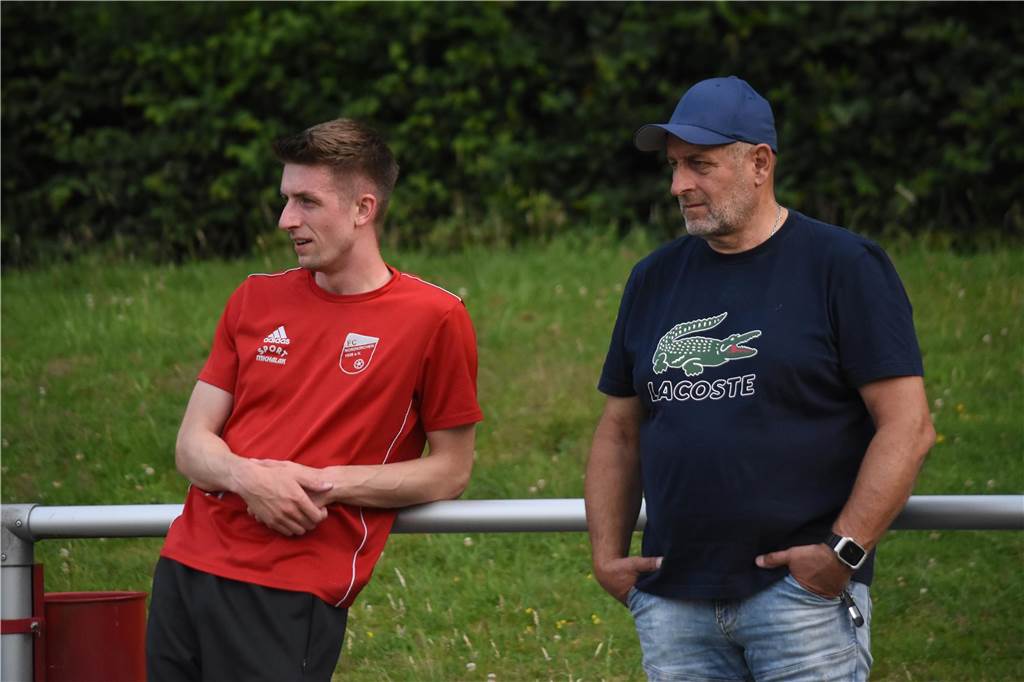 Simon Mors und Teammanager Andreas Sobottka waren eher in der Beobachterrolle.