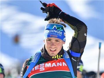 Simon Schempp gehört mit seinen deutschen Teamkollegen zum erweiterten Kreis der Medaillenanwärter. Foto: Barbara Gindl