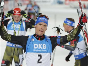Simon Schempp gewann den Verfolger in Chanty-Mansijsk. Foto: Sergei Ilnitsky