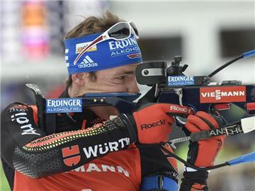 Simon Schempp will in Antholz mit der Staffel einen Podestplatz erreichen. Foto: Claudio Onorati