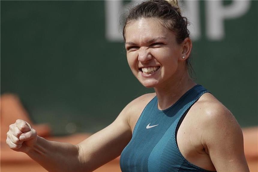 Damen-Halbfinale: Auch Nummer eins auf dem Spiel Simona Halep trifft im Halbfinale der French Open auf Garbiñe Muguruza. Dabei geht es auch um Rang eins der Weltrangliste. Foto: Alessandra Tarantino