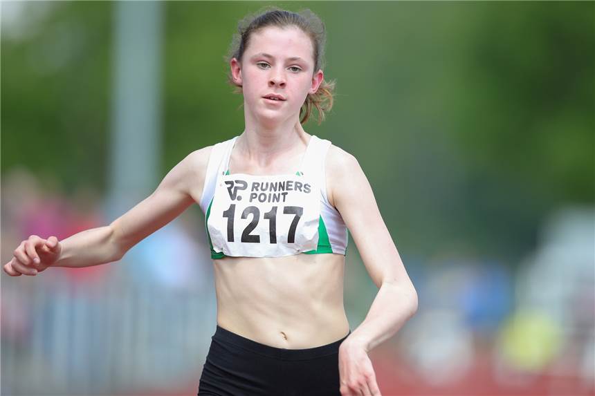 Athleten des SuS Olfen überzeugen erneut – einer sorgt für große Überraschung Sinah Franz erreichte über 300 Meter Rang zwei.