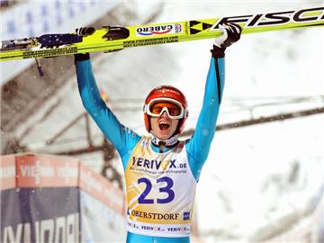 Skispringer Richard Freitag siegte in Oberstdorf. Foto: Marc Müller