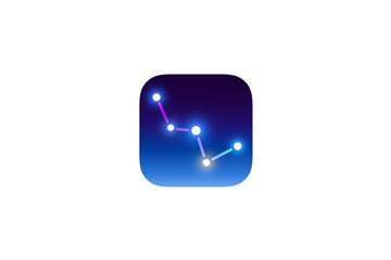 „Sky Guide“ zeigt an, welches Sternenbild am nächtlichen Himmel zu sehen ist. Darüber hinaus findet die App Satelliten und die aktuelle Position der Raumstation ISS. Foto: App Store von Apple