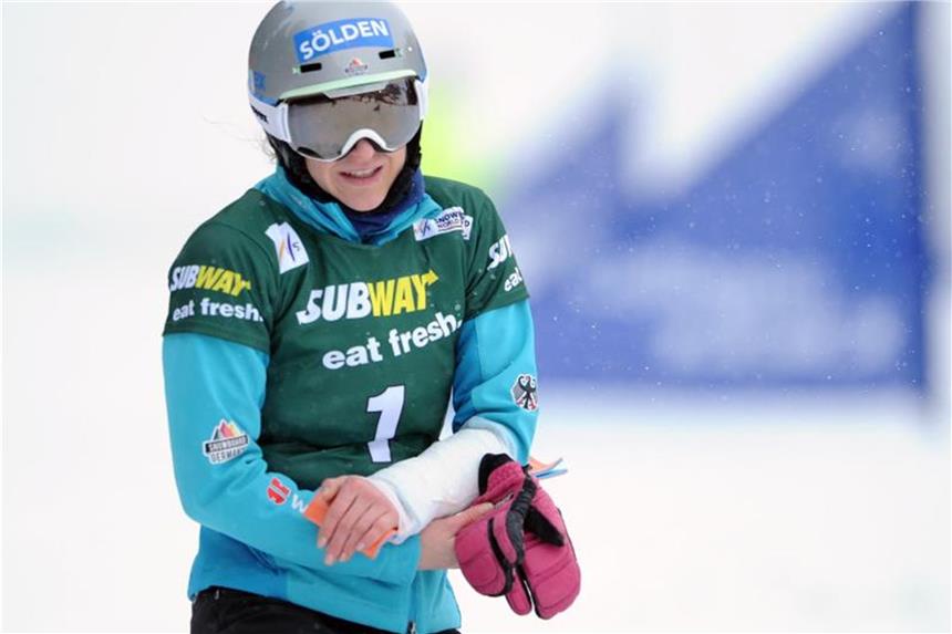 Snowboarderinnen verpassen Podest Snowboarderin Amelie Kober gab ihr Comeback. Foto: Caroline Seidel