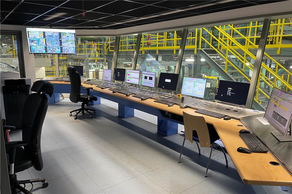 Blick in den Leitstand in Dortmund