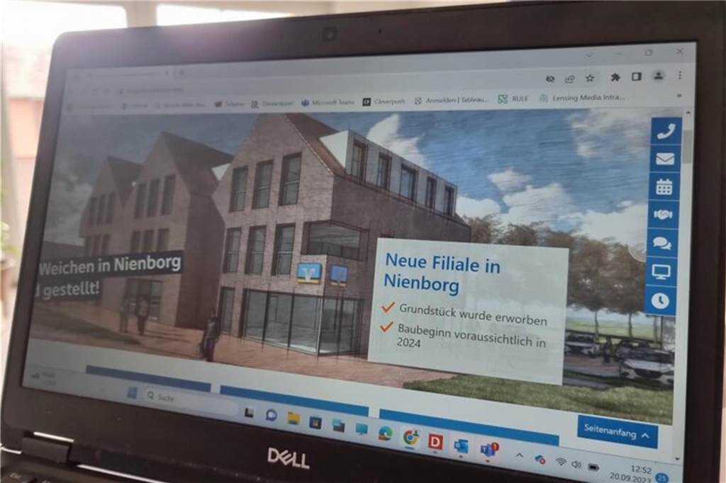 Volksbank-Neubau: Die Details des geplanten Großprojektes in Nienborg Plan Neubau Volksbank in Nienborg