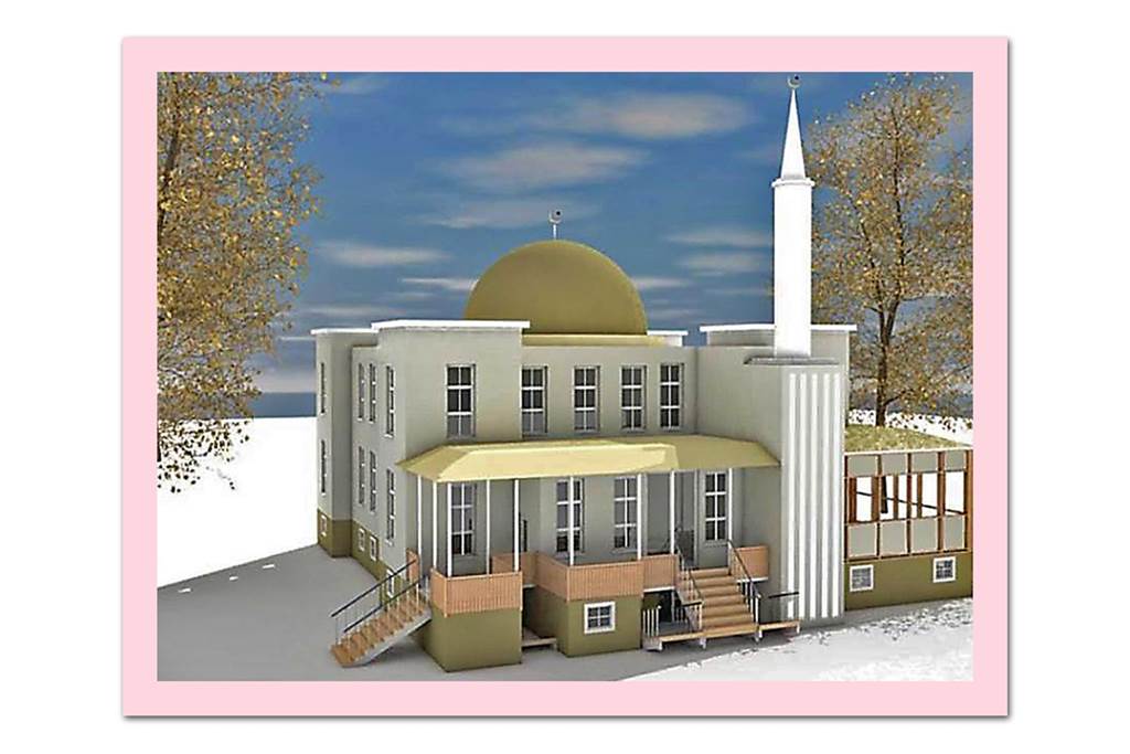 Die neue Moschee auf Schwerin soll ein Minarett bekommen und 350 Menschen Platz bieten So in etwa könnte die Moschee aussehen. Sie soll unterkellert sein und bei Baukosten in Höhe von rund 1 Million Euro liegen.