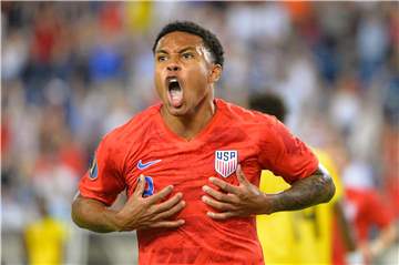 So jubelte Weston McKennie nach einem Tor für die USA. 