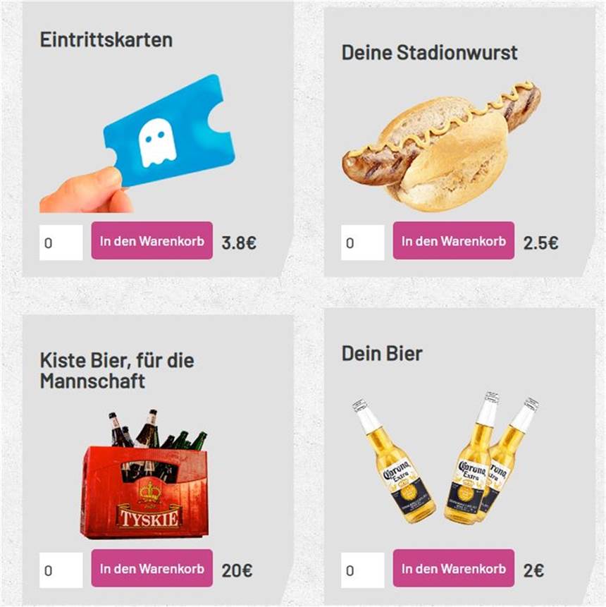 Dorstener Vereine können Geistertickets verkaufen So kann ein Beispiel-Shop Ihres Vereins aussehen.