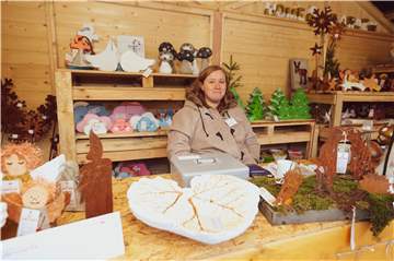 So kreativ und bunt präsentierten die Caritaswerkstätten Nordkirchen ihre Arbeit auf dem Adventsbasar.
