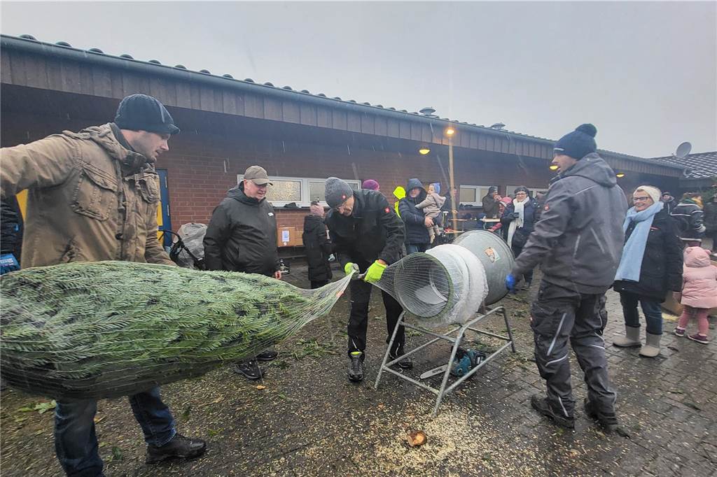 So lief der Weihnachtsbaumverkauf des SV Herbern 2024.