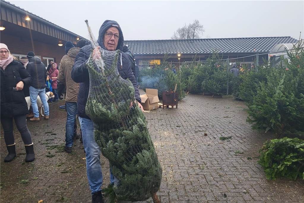 So lief der Weihnachtsbaumverkauf des SV Herbern 2024.