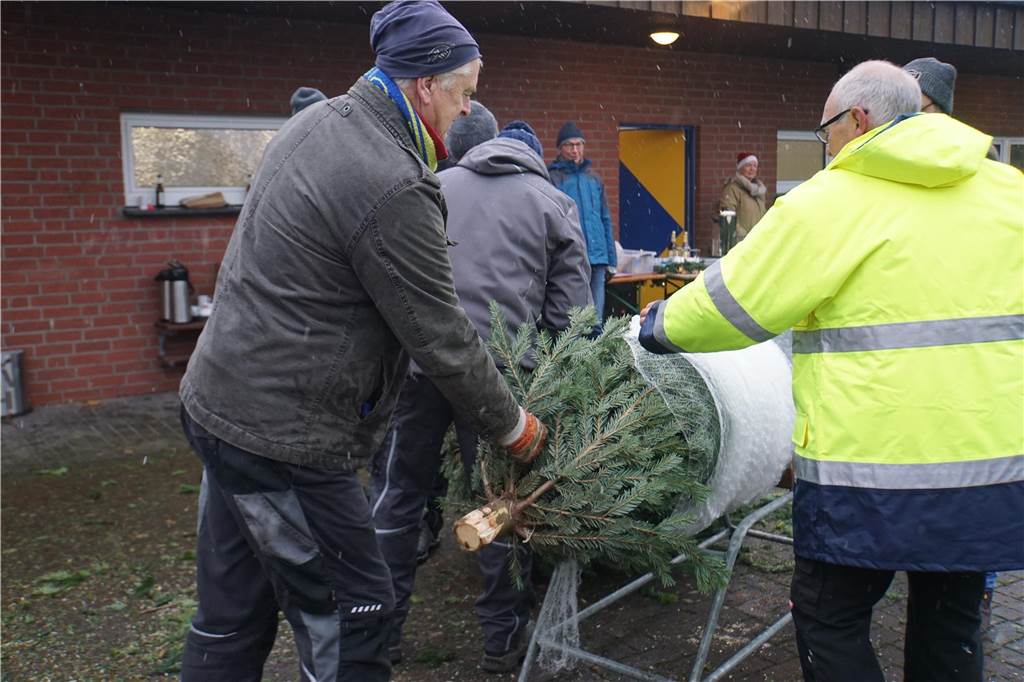 So lief der Weihnachtsbaumverkauf des SV Herbern 2024.