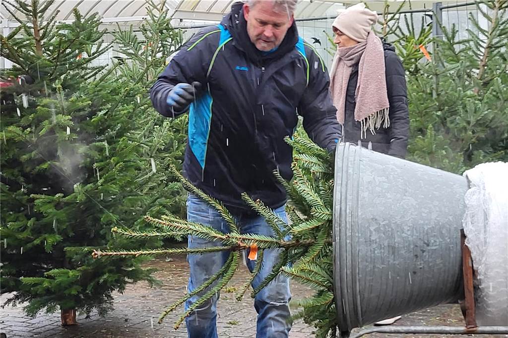 So lief der Weihnachtsbaumverkauf des SV Herbern 2024.