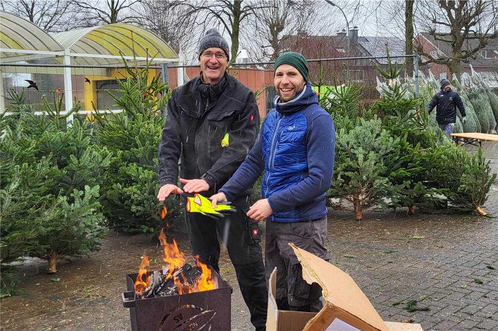 So lief der Weihnachtsbaumverkauf des SV Herbern 2024.