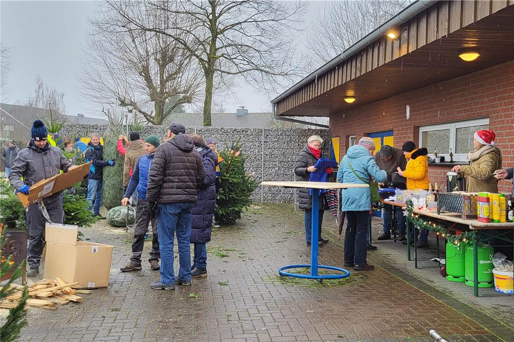 So lief der Weihnachtsbaumverkauf des SV Herbern 2024.