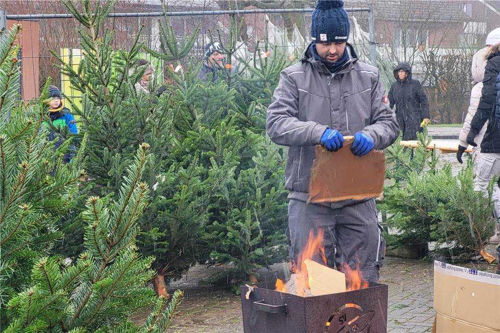 So lief der Weihnachtsbaumverkauf des SV Herbern 2024.