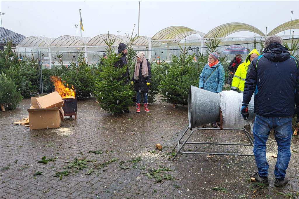 So lief der Weihnachtsbaumverkauf des SV Herbern 2024.