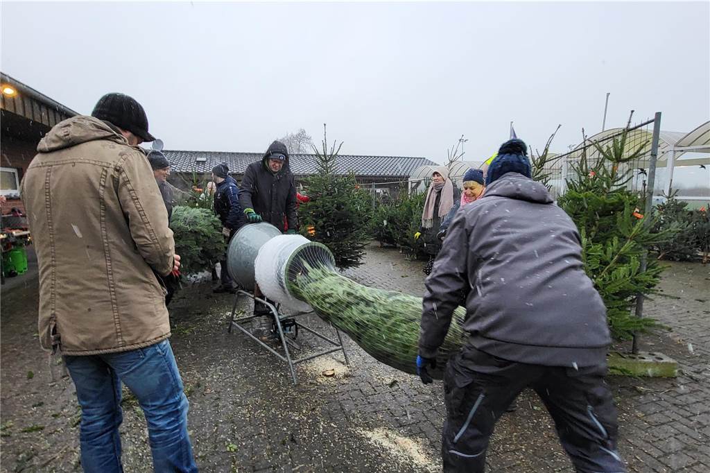 So lief der Weihnachtsbaumverkauf des SV Herbern 2024.