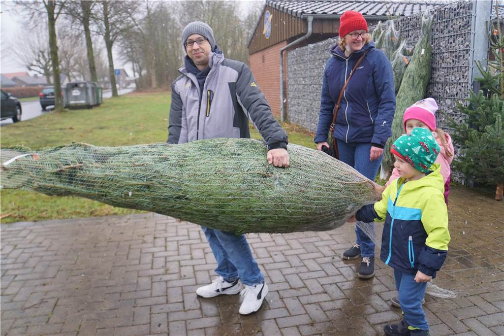So lief der Weihnachtsbaumverkauf des SV Herbern 2024.