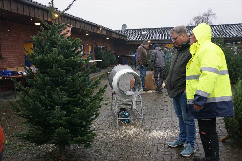 So lief der Weihnachtsbaumverkauf des SV Herbern 2024.