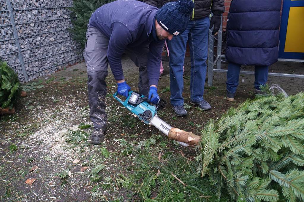 So lief der Weihnachtsbaumverkauf des SV Herbern 2024.