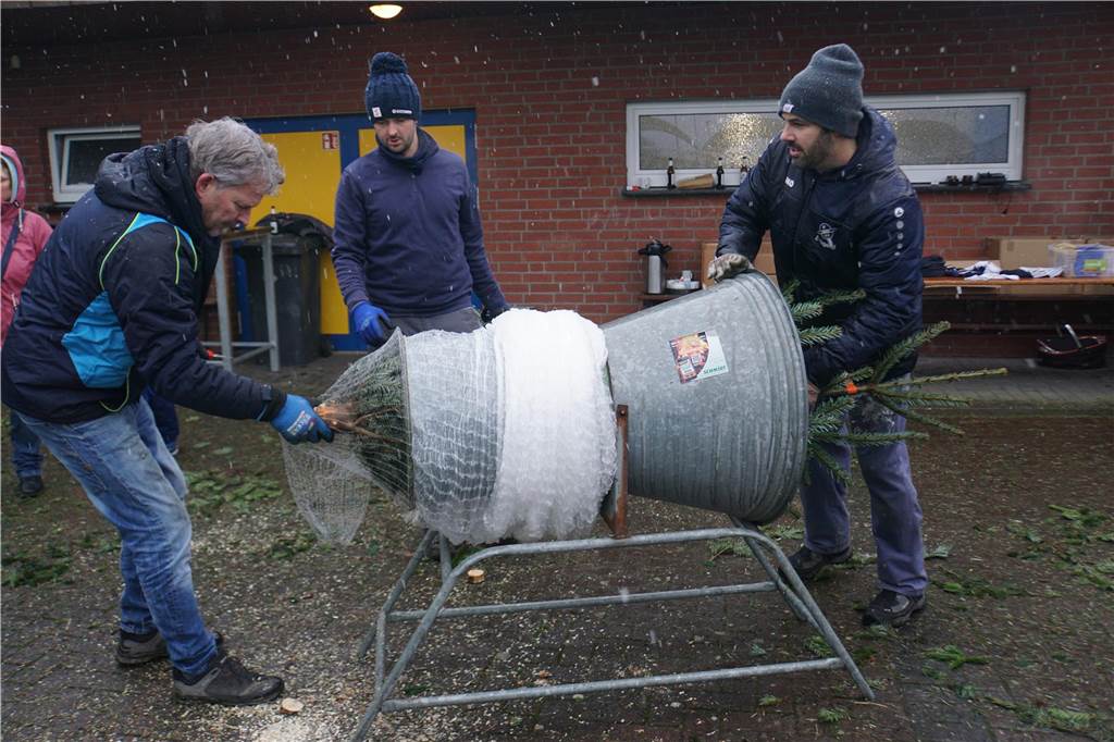 So lief der Weihnachtsbaumverkauf des SV Herbern 2024.
